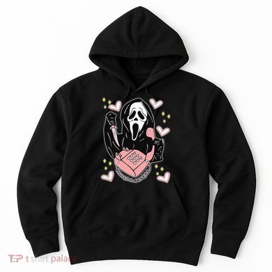 Scary Ghost Face Phone Ghostface Calling Hoodie