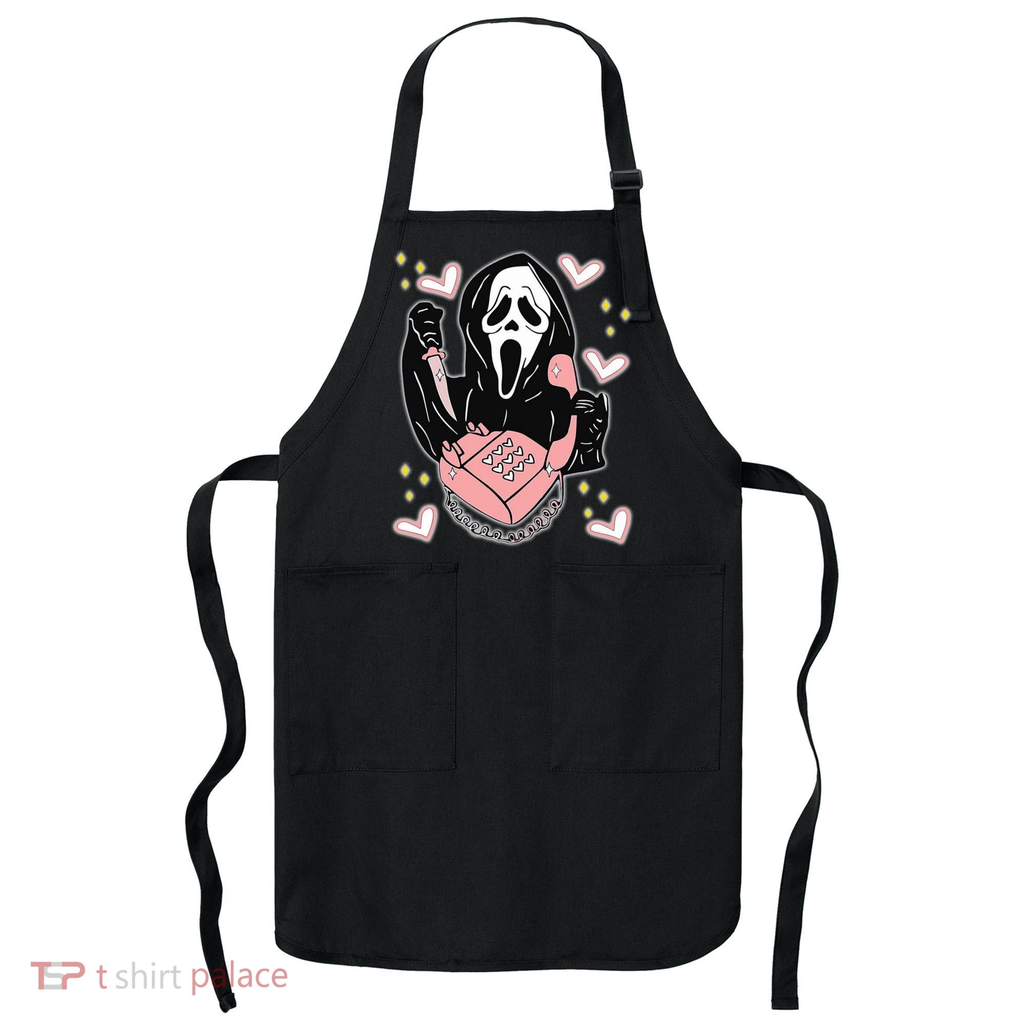 Scary Ghost Face Phone Ghostface Calling Apron