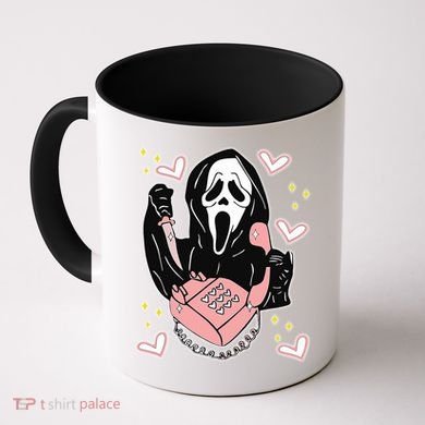 Scary Ghost Face Phone Ghostface Calling Coffee Mug