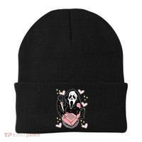 Scary Ghost Face Phone Ghostface Calling Beanie thumb 0