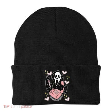 Scary Ghost Face Phone Ghostface Calling Beanie
