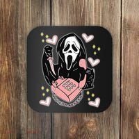 Scary Ghost Face Phone Ghostface Calling Coaster thumb 0