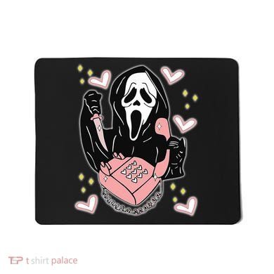 Scary Ghost Face Phone Ghostface Calling Mousepad