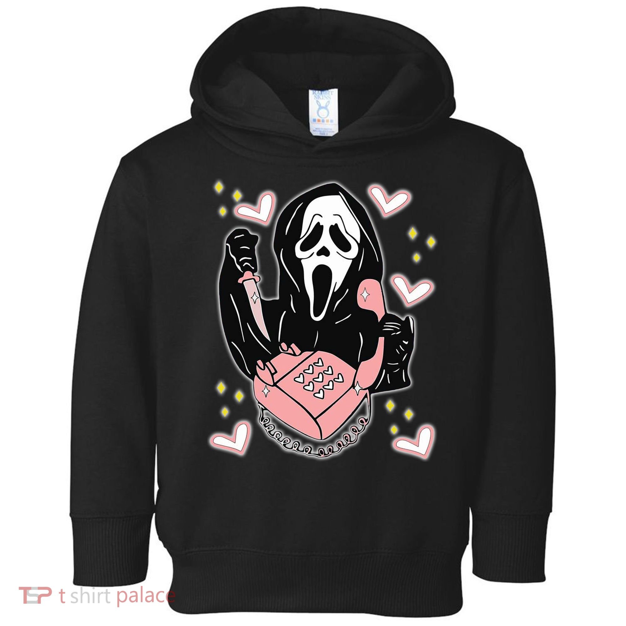 Scary Ghost Face Phone Ghostface Calling Toddler Hoodie