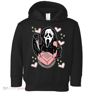 Scary Ghost Face Phone Ghostface Calling Toddler Hoodie