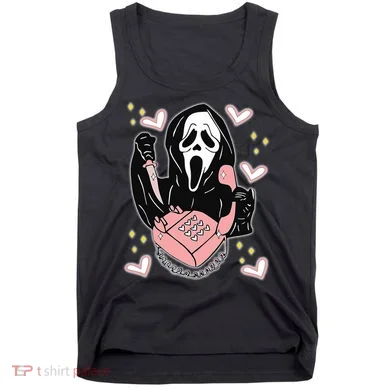 Scary Ghost Face Phone Ghostface Calling Tank Top