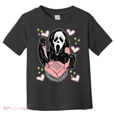 Scary Ghost Face Phone Ghostface Calling Toddler T-Shirt