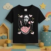 Scary Ghost Face Phone Ghostface Calling Toddler T-Shirt thumb 3