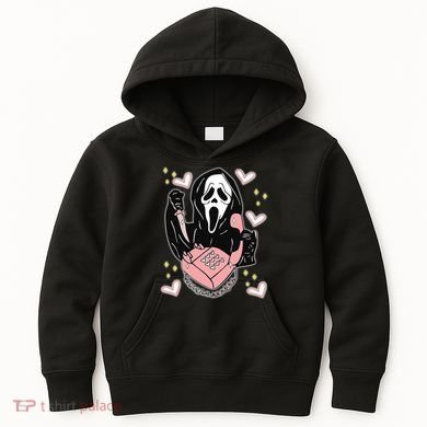 Scary Ghost Face Phone Ghostface Calling Kids Hoodie