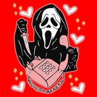 Scary Ghost Face Phone Ghostface Calling Santa Hat thumb 1