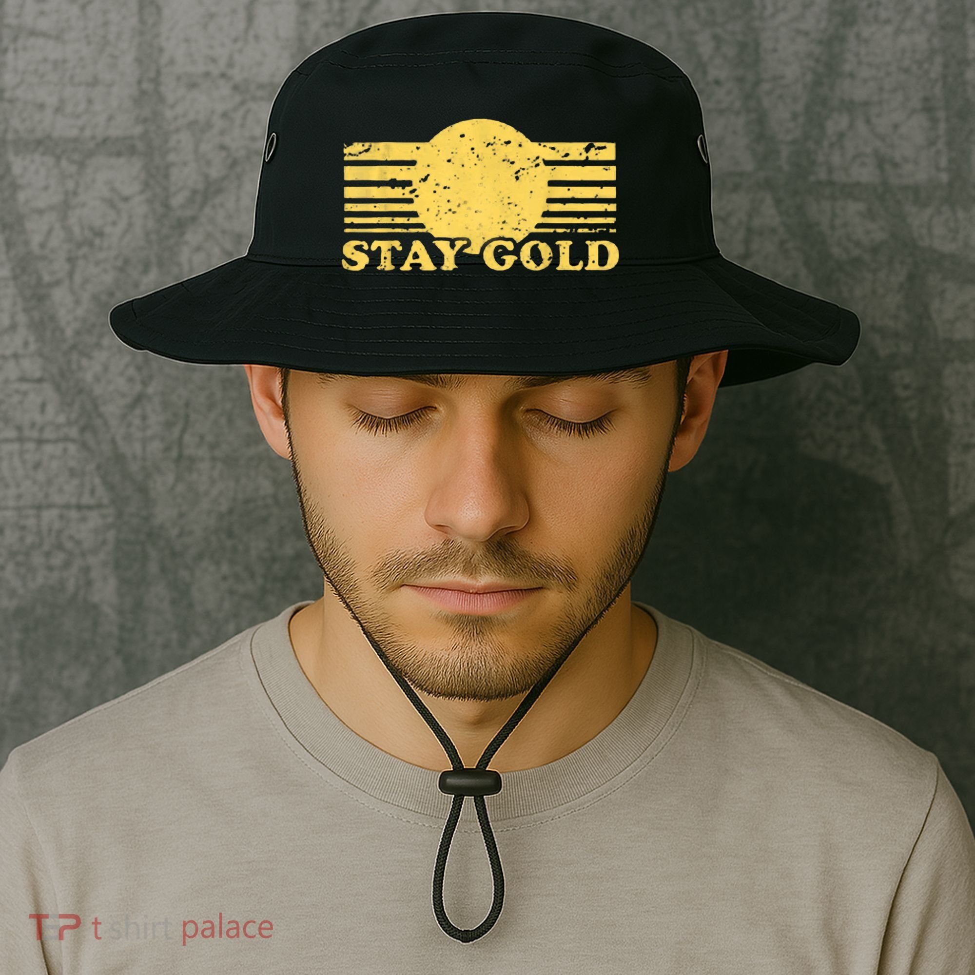 Stay Gold Funny Saying Graphic Gift Bucket Hat