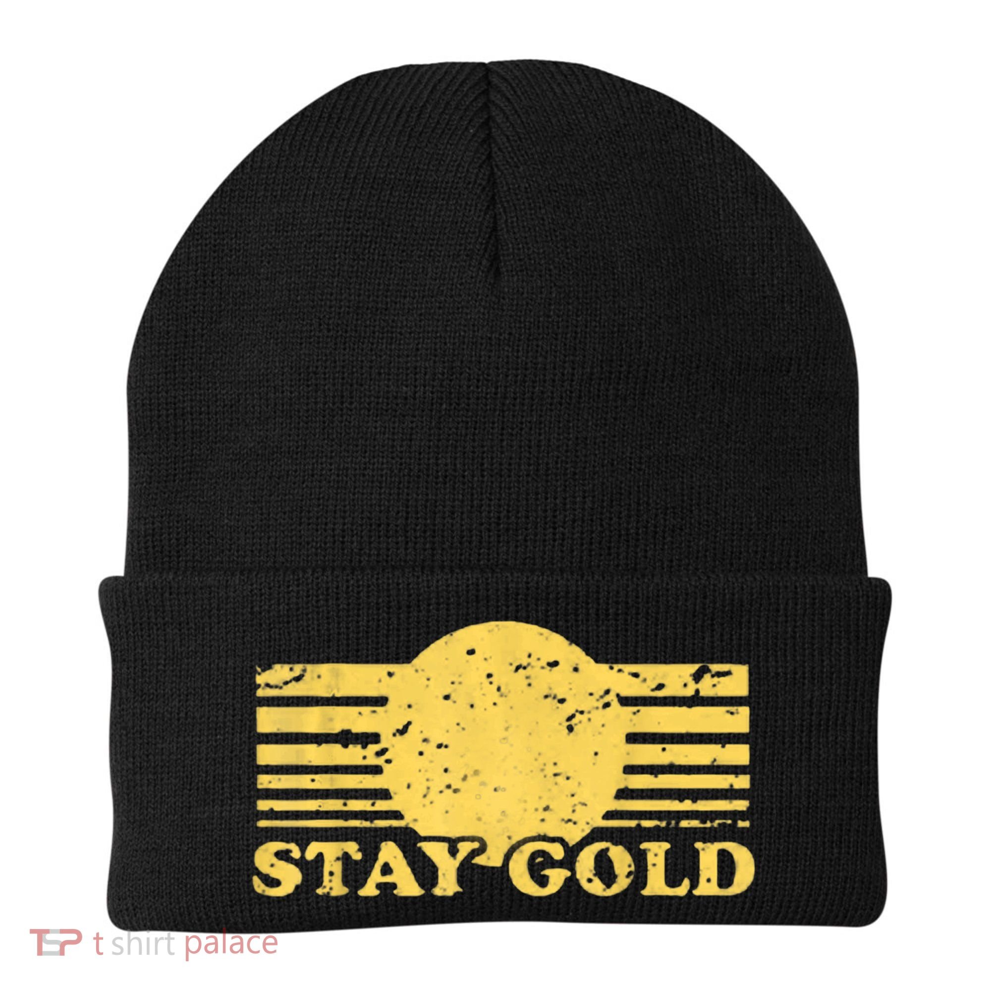 Stay Gold Funny Saying Graphic Gift Beanie