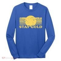 Stay Gold Funny Saying Graphic Gift Long Sleeve Shirt thumb 0