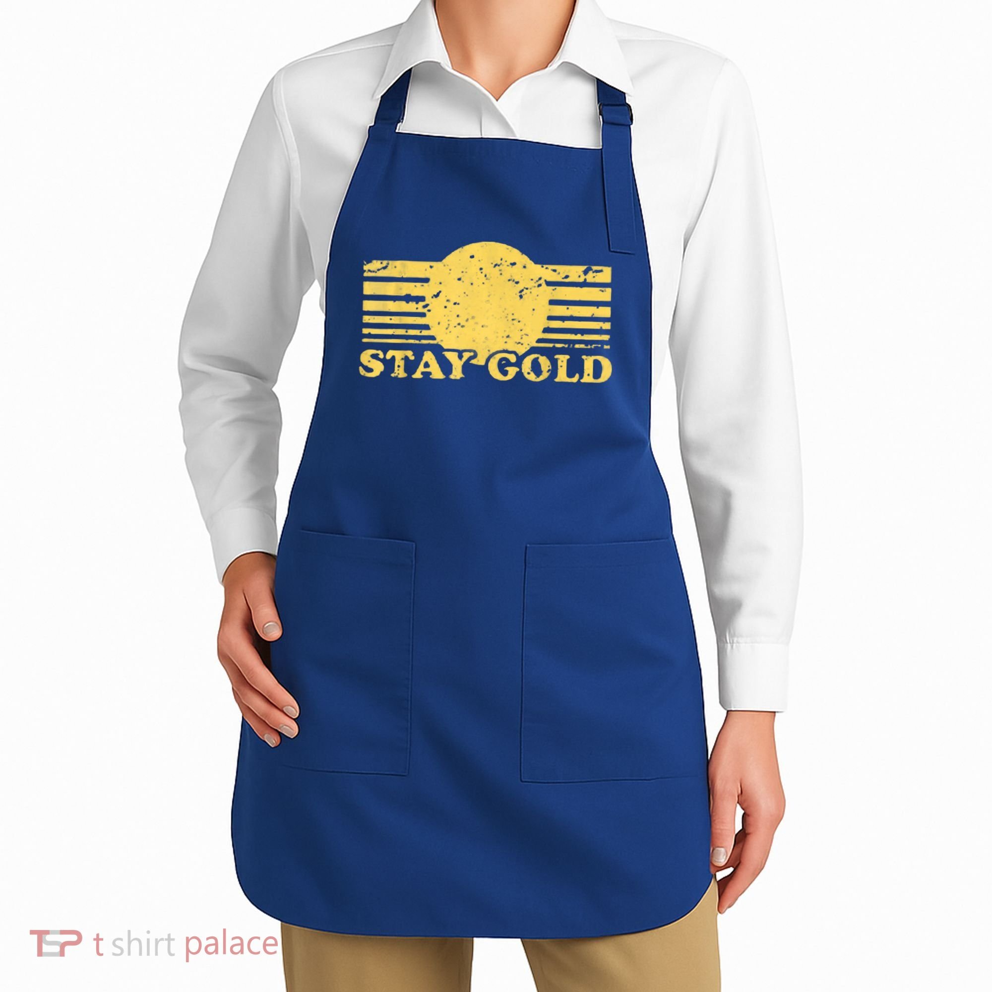 Stay Gold Funny Saying Graphic Gift Apron