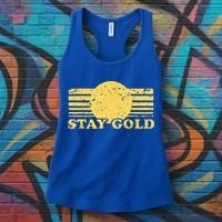 Stay Gold Funny Saying Graphic Gift Women's Tank Top thumb 3