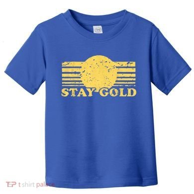 Stay Gold Funny Saying Graphic Gift Toddler T-Shirt