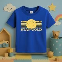 Stay Gold Funny Saying Graphic Gift Toddler T-Shirt thumb 3