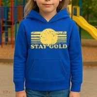 Stay Gold Funny Saying Graphic Gift Kids Hoodie thumb 3