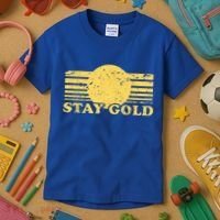 Stay Gold Funny Saying Graphic Gift Kids T-Shirt thumb 3