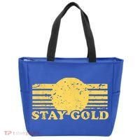 Stay Gold Funny Saying Graphic Gift Tote Bag thumb 0