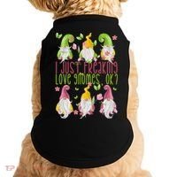 Spring Gnome For Summer I Just Freaking Love Gnomes Doggie Tank thumb 0