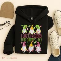 Spring Gnome For Summer I Just Freaking Love Gnomes Hoodie thumb 4