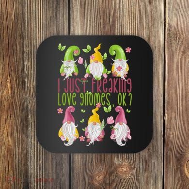 Spring Gnome For Summer I Just Freaking Love Gnomes Coaster