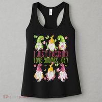 Spring Gnome For Summer I Just Freaking Love Gnomes Women's Tank Top thumb 3