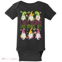 Spring Gnome For Summer I Just Freaking Love Gnomes Baby Bodysuit thumb 0