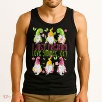 Spring Gnome For Summer I Just Freaking Love Gnomes Tank Top thumb 3