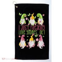 Spring Gnome For Summer I Just Freaking Love Gnomes Golf Towel thumb 0