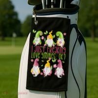 Spring Gnome For Summer I Just Freaking Love Gnomes Golf Towel thumb 2