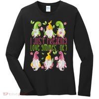 Spring Gnome For Summer I Just Freaking Love Gnomes Women's Long Sleeve Shirt thumb 0