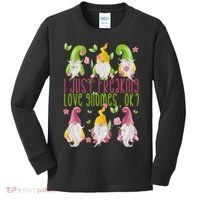 Spring Gnome For Summer I Just Freaking Love Gnomes Kids Long Sleeve Shirt thumb 0