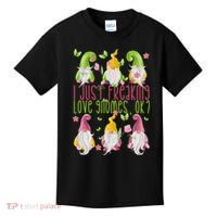 Spring Gnome For Summer I Just Freaking Love Gnomes Kids T-Shirt thumb 0