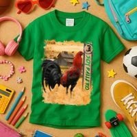Soy Gallero Gamefowl Rooster Cockfighting Enthusiast Kids T-Shirt thumb 3