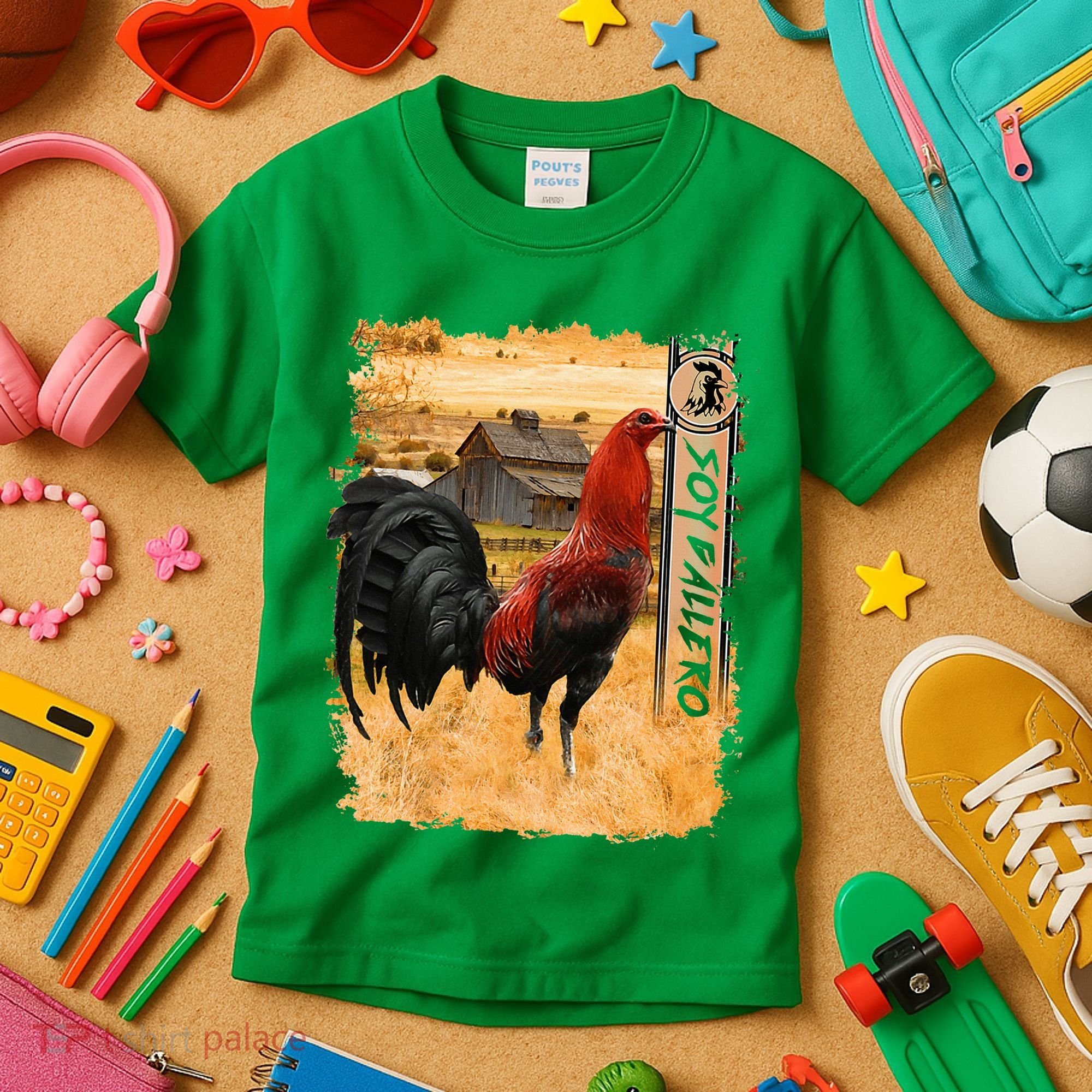 Soy Gallero Gamefowl Rooster Cockfighting Enthusiast Kids T-Shirt