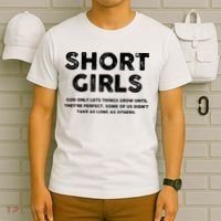 Short Girl God Only Lets Things Grow Until Theyre Perfect T-Shirt thumb 6