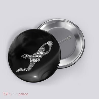 Soccer Goalie Goalkeeper Button