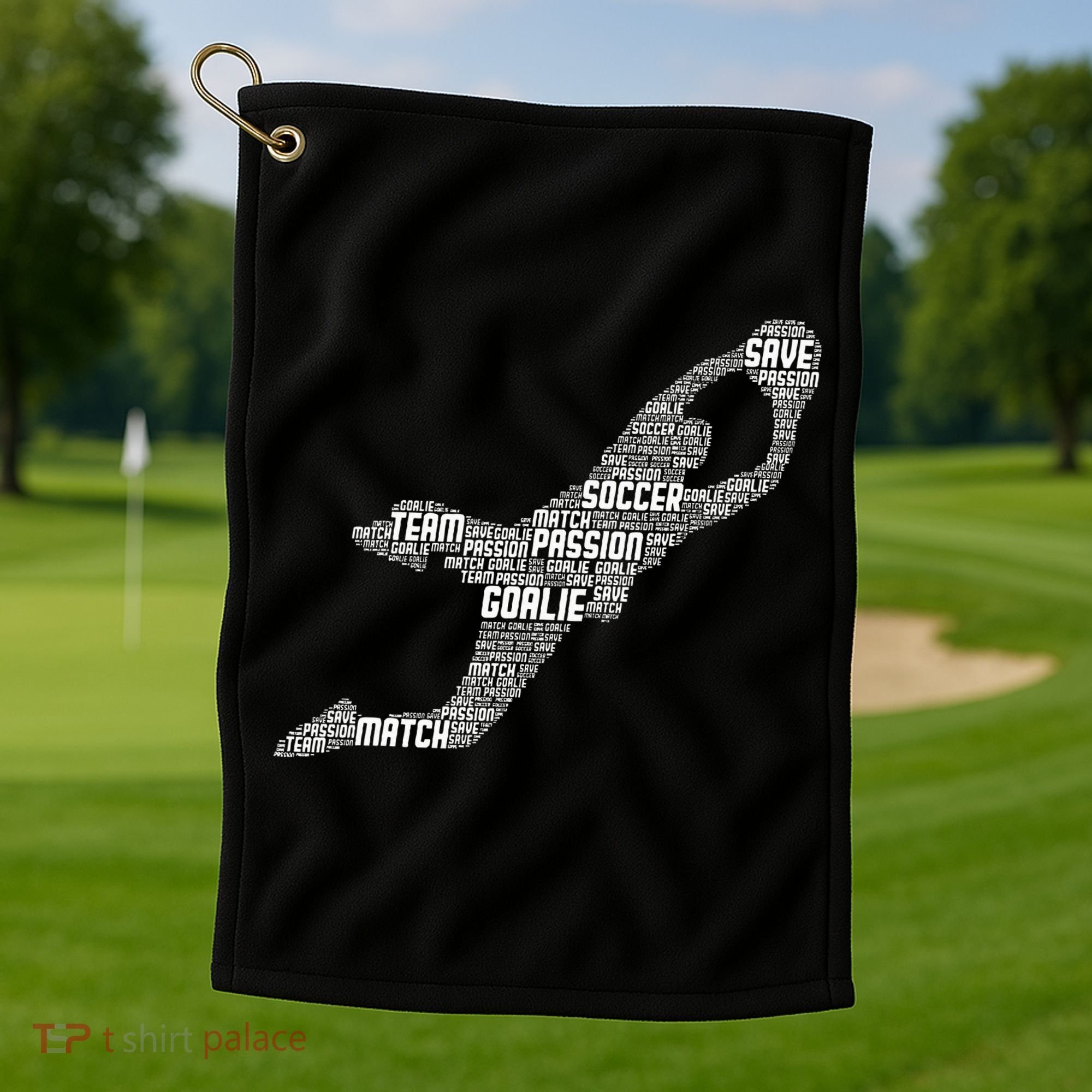 Soccer Goalie Goalkeeper Golf Towel