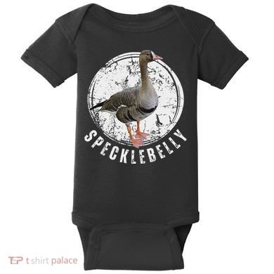 Specklebelly Goose Goose Hunting Speck White Front Baby Bodysuit