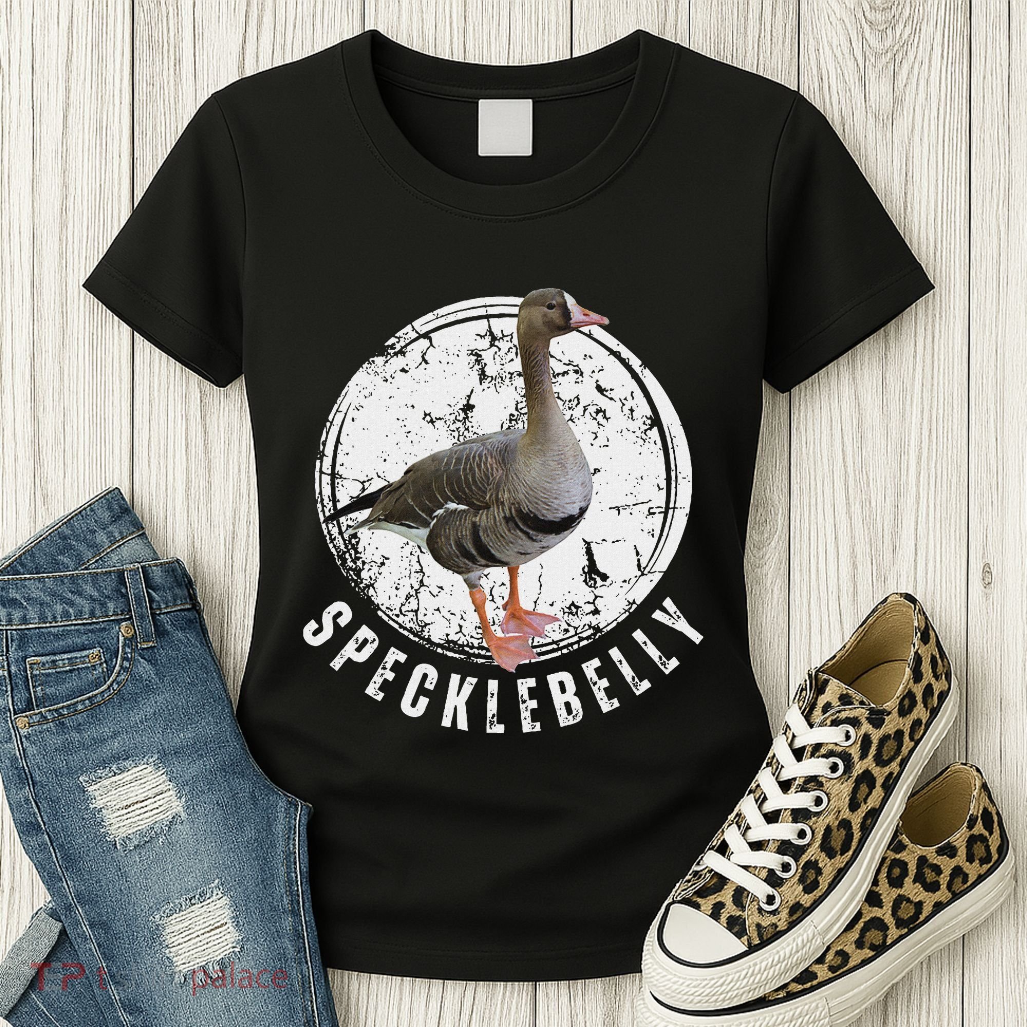 Specklebelly Goose Goose Hunting Speck White Front Women's T-Shirt