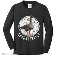 Specklebelly Goose Goose Hunting Speck White Front Kids Long Sleeve Shirt thumb 0