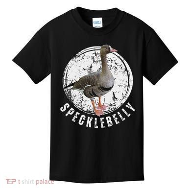 Specklebelly Goose Goose Hunting Speck White Front Kids T-Shirt