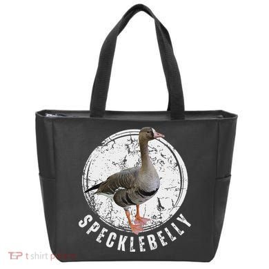 Specklebelly Goose Goose Hunting Speck White Front Tote Bag