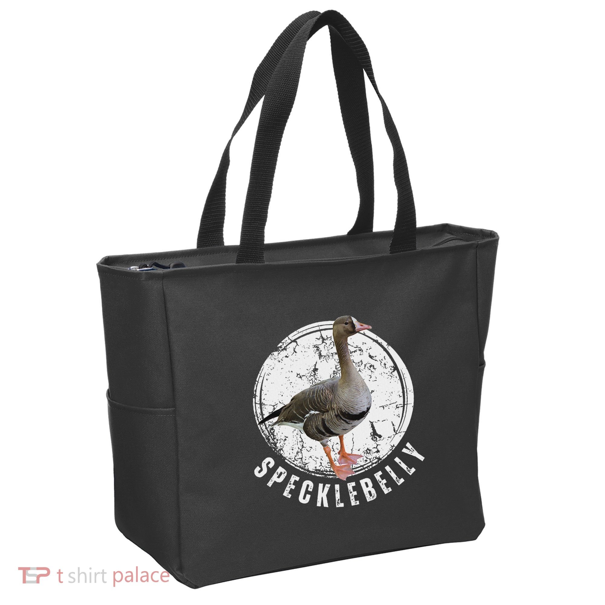 Specklebelly Goose Goose Hunting Speck White Front Tote Bag