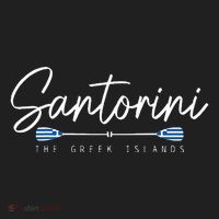 Santorini Greece Greek Flag Holiday Souvenir Beanie thumb 2