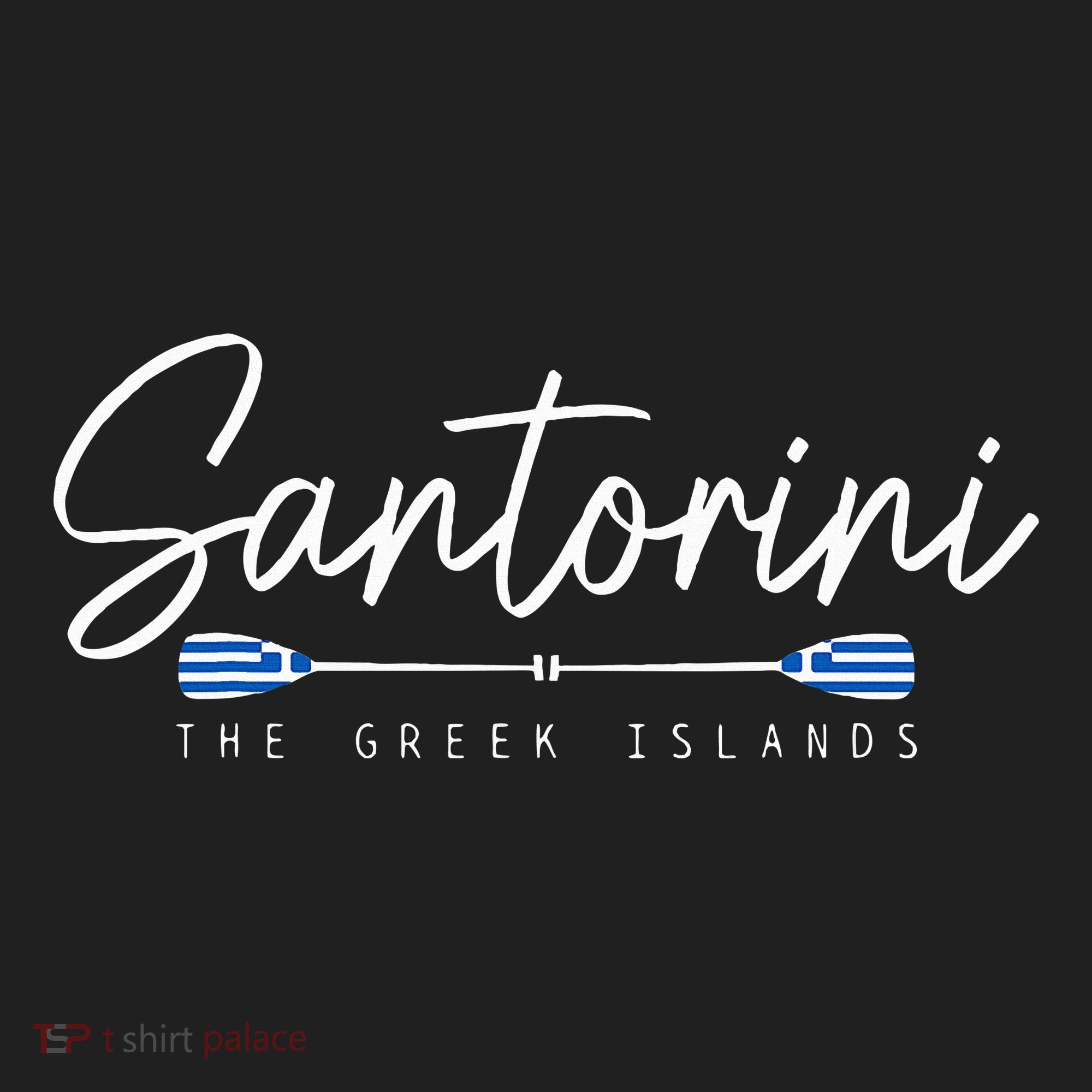 Santorini Greece Greek Flag Holiday Souvenir Hat