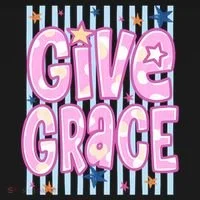 Stripped Give Grace Bucket Hat thumb 4