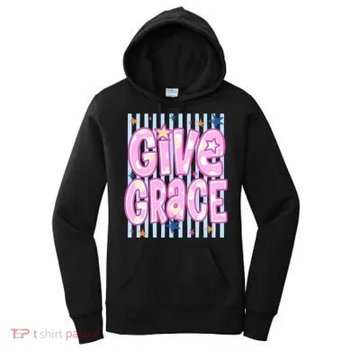 Stripped Give Grace Women's Hoodie